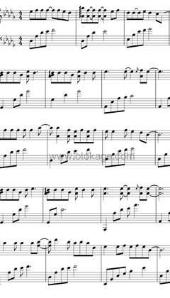 娃娃《飘洋过海来看你钢琴谱》降D调_编配层次分明