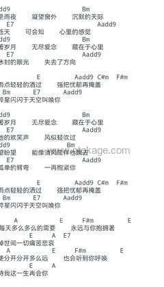 Beyond《遥望吉他谱》A调_旋律如诗如画