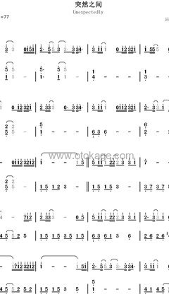 G.E.M.邓紫棋《突然之间钢琴谱》A调_旋律打动心灵