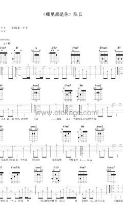 队长《哪里都是你吉他谱》F调_旋律轻松愉快