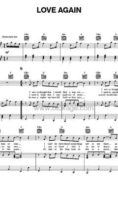 Dua Lipa《Love Again吉他谱》升F调_旋律轻松愉快