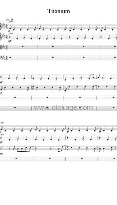 David Guetta,Sia《Titanium吉他谱》降E调_音符和谐动听