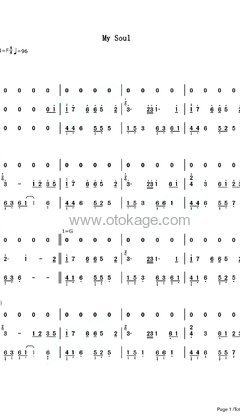 July《My Soul钢琴谱》F调_旋律打动心灵