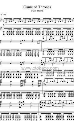 Ramin Djawadi《Game Of Thrones钢琴谱》降E调_动人心弦的版本