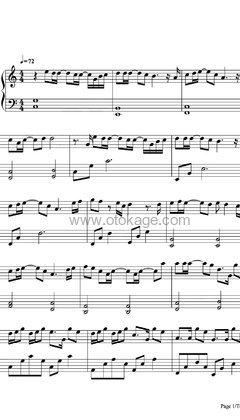 蔡健雅《失物招领钢琴谱》C调_极致的音乐享受