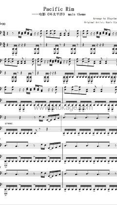 Ramin Djawadi,Tom Morello《Pacific Rim (feat. Tom Morello)钢琴谱》降D调_编配极具感染力