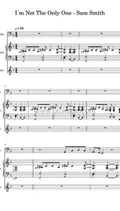 Sam Smith《I'm Not The Only One吉他谱》F调_旋律空灵飘逸