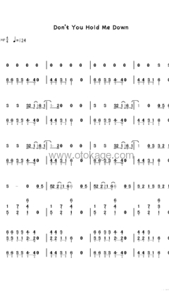 Alan Walker,Georgia Ku《Don't You Hold Me Down钢琴谱》F调_节奏轻柔优美