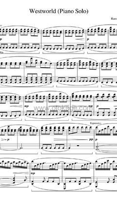 Ramin Djawadi《Westworld钢琴谱》C调_旋律如梦似幻
