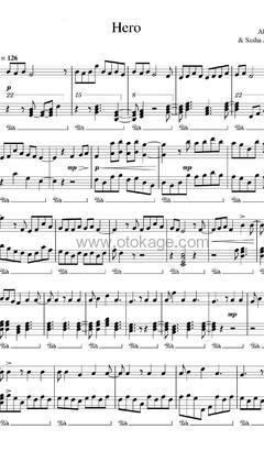 Alan Walker,Sasha Alex Sloan《Hero钢琴谱》F调_完美的音乐表达