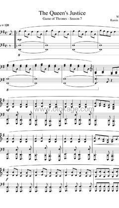 Ramin Djawadi《The Queen's Justice钢琴谱》G调_完美还原原曲