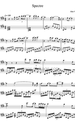 Alan Walker《Spectre钢琴谱》E调_编配打动人心
