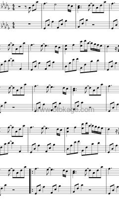 July《바람에 쓰는 편지钢琴谱》降D调_旋律抚慰心灵