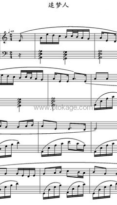 高胜美《追梦人钢琴谱》C调_音色温暖动人