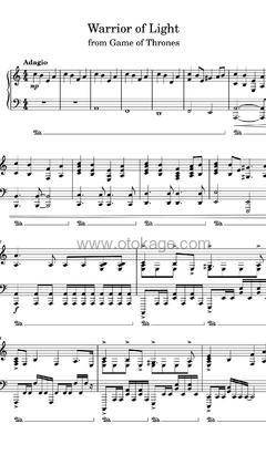 Ramin Djawadi《Warrior Of Light钢琴谱》C调_节奏轻巧灵动