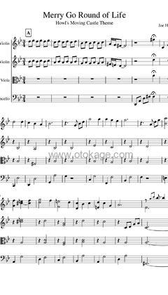 久石譲《Merry Go Round吉他谱》降B调_旋律深刻动人