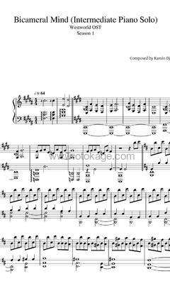 Ramin Djawadi《Bicameral Mind钢琴谱》B调_动人心弦的版本