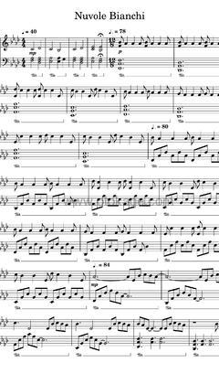Ludovico Einaudi《Nuvole Bianche钢琴谱》降A调_动人心弦的版本