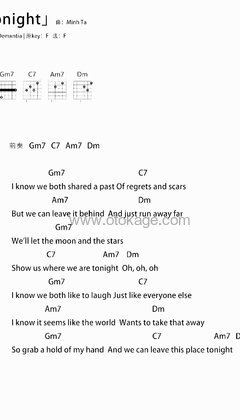 Lambert,Demxntia《Tonight人声谱》F调_旋律感人肺腑
