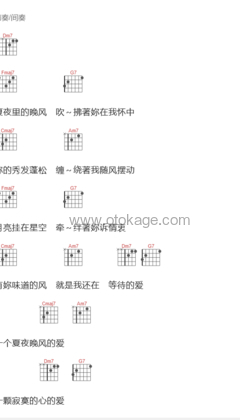 伍佰 & China Blue《夏夜晚风(Live)吉他谱》C调_编配非常用心