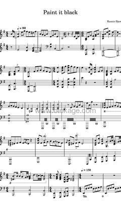 Ramin Djawadi《Paint It, Black钢琴谱》G调_极致的音乐享受