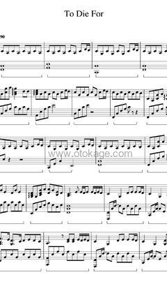 Sam Smith《To Die For钢琴谱》C调_节奏优美迷人