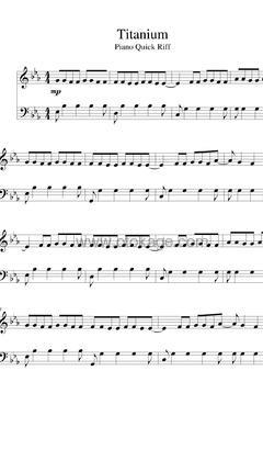 David Guetta,Sia《Titanium钢琴谱》降E调_旋律打动心灵