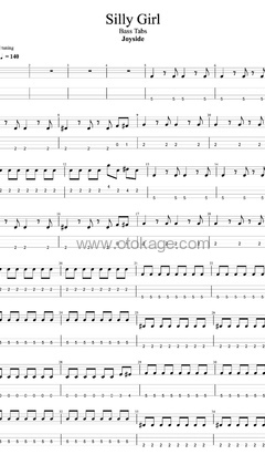 Joyside《Silly Girl其他谱》A调_音符跳动如心跳