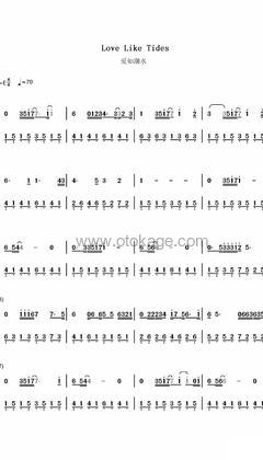张信哲《爱如潮水钢琴谱》E调_完美编曲设计