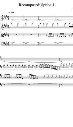 Max Richter,Daniel Hope《Recomposed By Max Richter: Vivaldi, The Four Seasons:Spring 1吉他谱》升C调_音色温暖动人