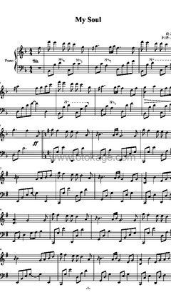 July《My Soul钢琴谱》G调_完美的音乐细节