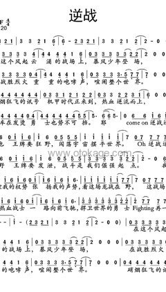 张杰《逆战人声谱》升F调_节奏轻巧灵动