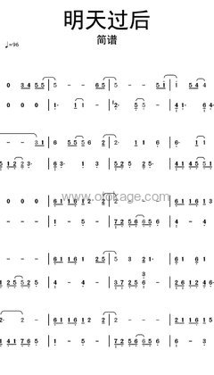 张杰《明天过后人声谱》F调_让人沉醉其中