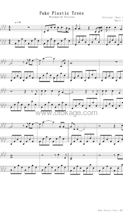 Ramin Djawadi《Fake Plastic Trees钢琴谱》降A调_音符美得令人陶醉