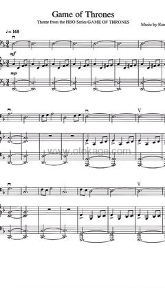 Ramin Djawadi《Main Titles大提琴谱》F调_完美的音乐流动