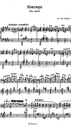 Vladimir Ashkenazy,Sergei Rachmaninoff《Three Nocturnes:Nocturne in F Sharp Minor钢琴谱》升F调_编配细致入微