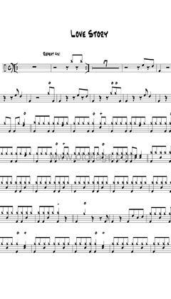 Taylor Swift《Love Story打击乐谱》C调_完美的音乐细节