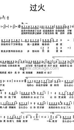 张信哲《过火人声谱》升C调_音符与情感交织