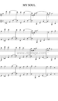 July《My Soul钢琴谱》C调_节奏优美迷人