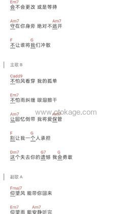 杨丞琳《仰望吉他谱》C调_旋律如梦似幻