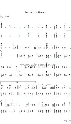 July《Beyond The Memory钢琴谱》G调_完美契合情感