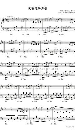 海洋Bo,费米Frieme《风驶过的声音是钢琴谱》D调_节奏激发情感共鸣