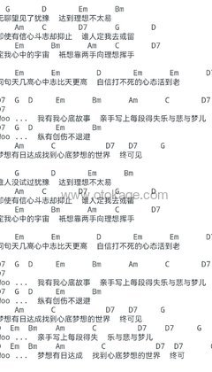Beyond《不再犹豫吉他谱》G调_旋律优美流畅