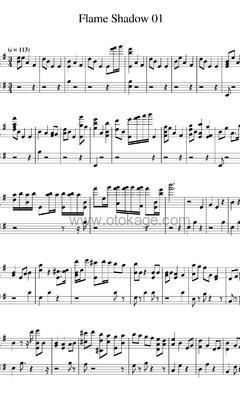 塞壬唱片-MSR,Matthew Carl Earl《Flame Shadow钢琴谱》升G调_简洁而不简单