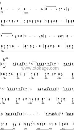 July《In Love钢琴谱》升A调_编配充满想象力