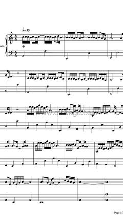 杨宗纬,张碧晨《凉凉钢琴谱》C调_完美还原原曲