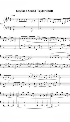 Taylor Swift,Joy Williams《Safe & Sound (Taylor's Version)钢琴谱》C调_节奏张弛有度