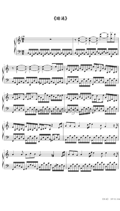 王菲《暗涌钢琴谱》A调_细腻感人的演奏