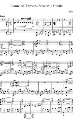 Ramin Djawadi《Finale钢琴谱》F调_完美旋律设计