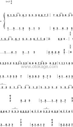 伍佰 & China Blue《梦醒时分钢琴谱》F调_节奏舒展自如